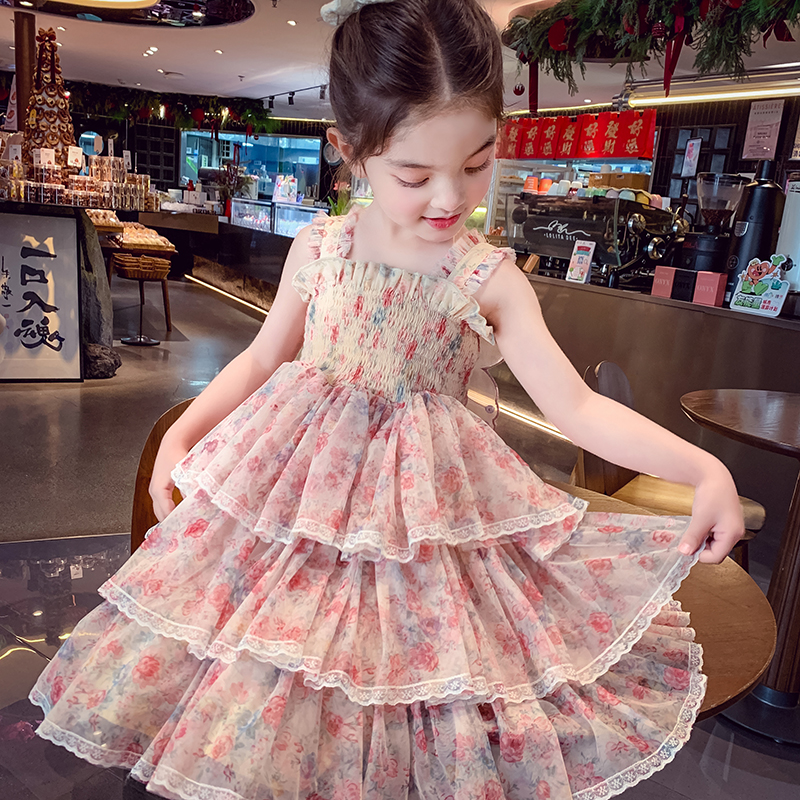 Baby Z Clothing - Summer Kids Girl Multi-Layered Ruffle Dress