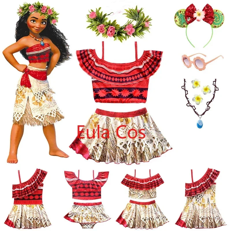 Baby Clothing For Girls - Summer Fairy Princess Moana Swimwear Girl