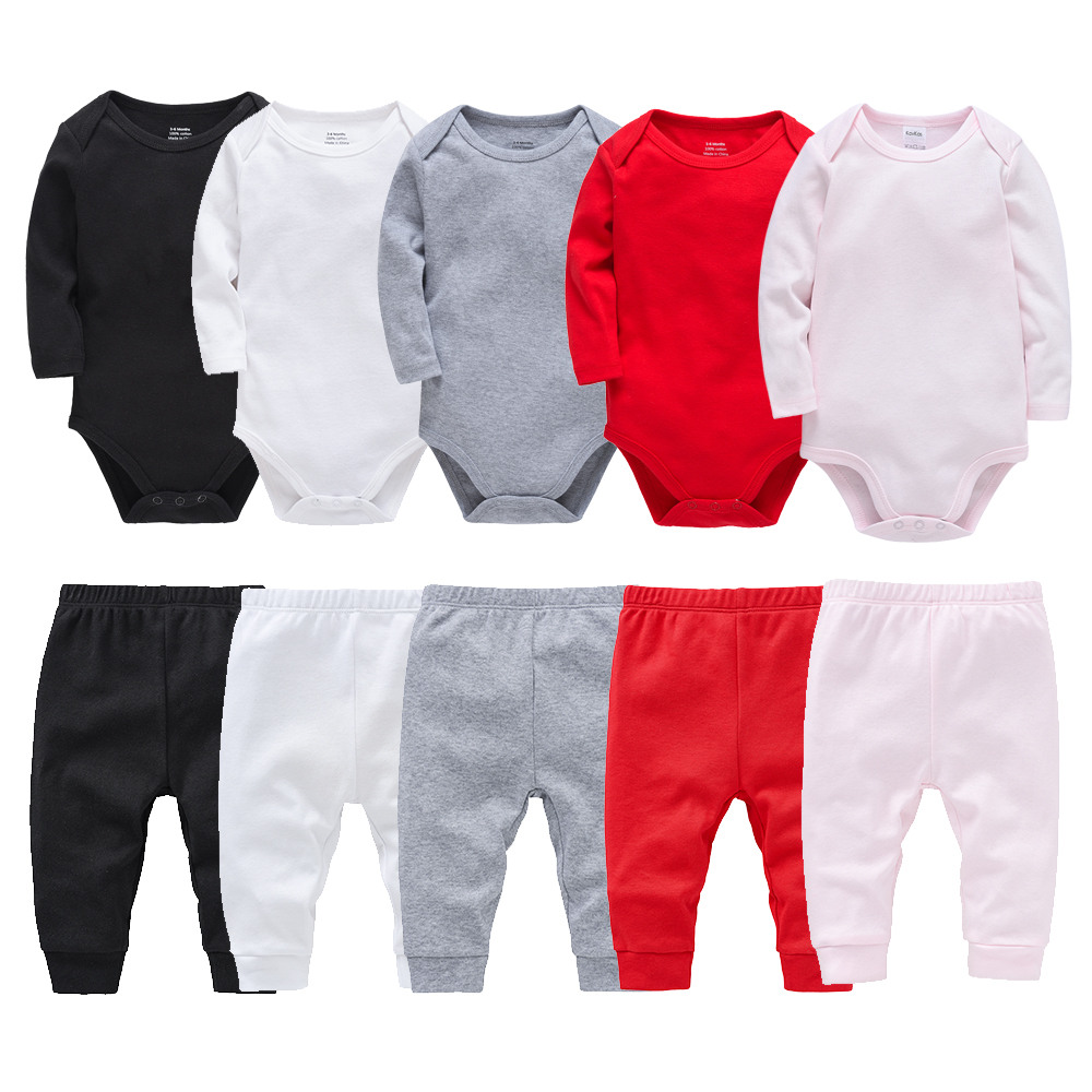 Baby Clothing Bundles - 2 Pieces Set 100% Cotton Baby