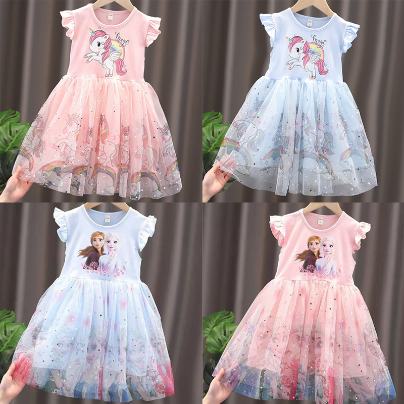 Baby Z Clothing - 2024 New Unicorn Summer Princess Dresses