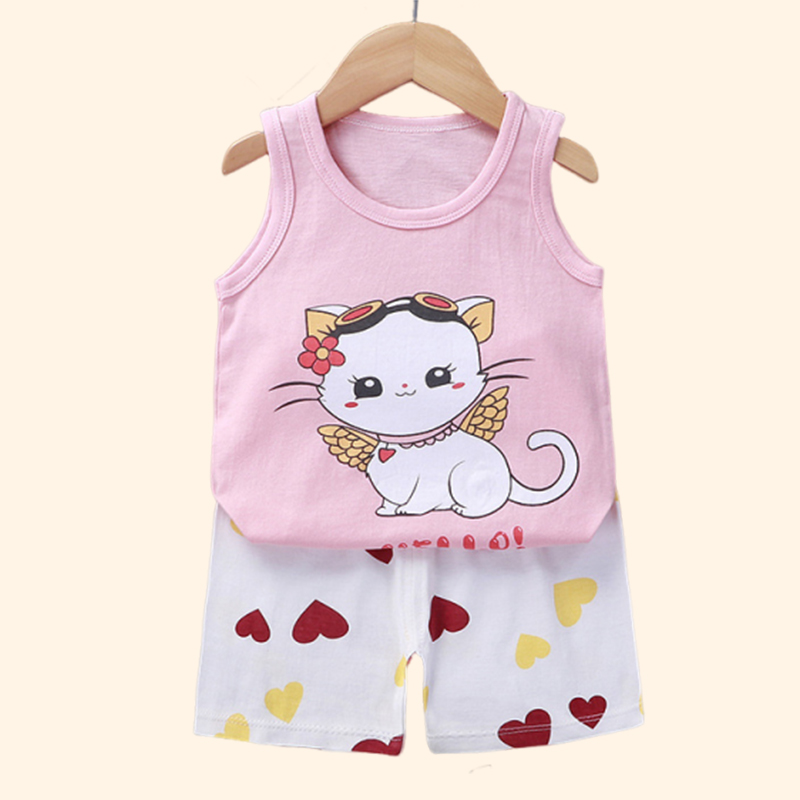 Cotton Kids Vest Set with Cart - Baby Clothing Bundles recension och pris