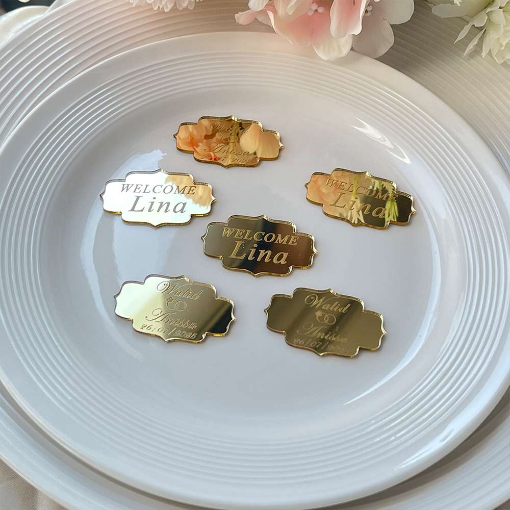 20/50/100 Personalized Acrylic - Baby Clothing Tags recension och pris