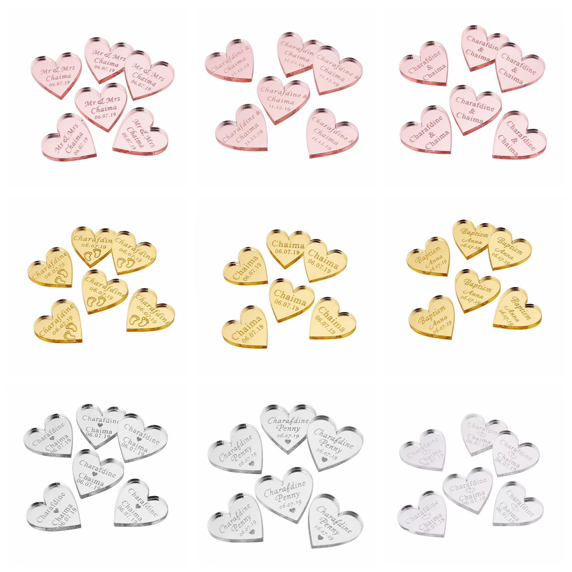 20/50/100Pcs Personalized Acry - Baby Clothing Tags recension och pris