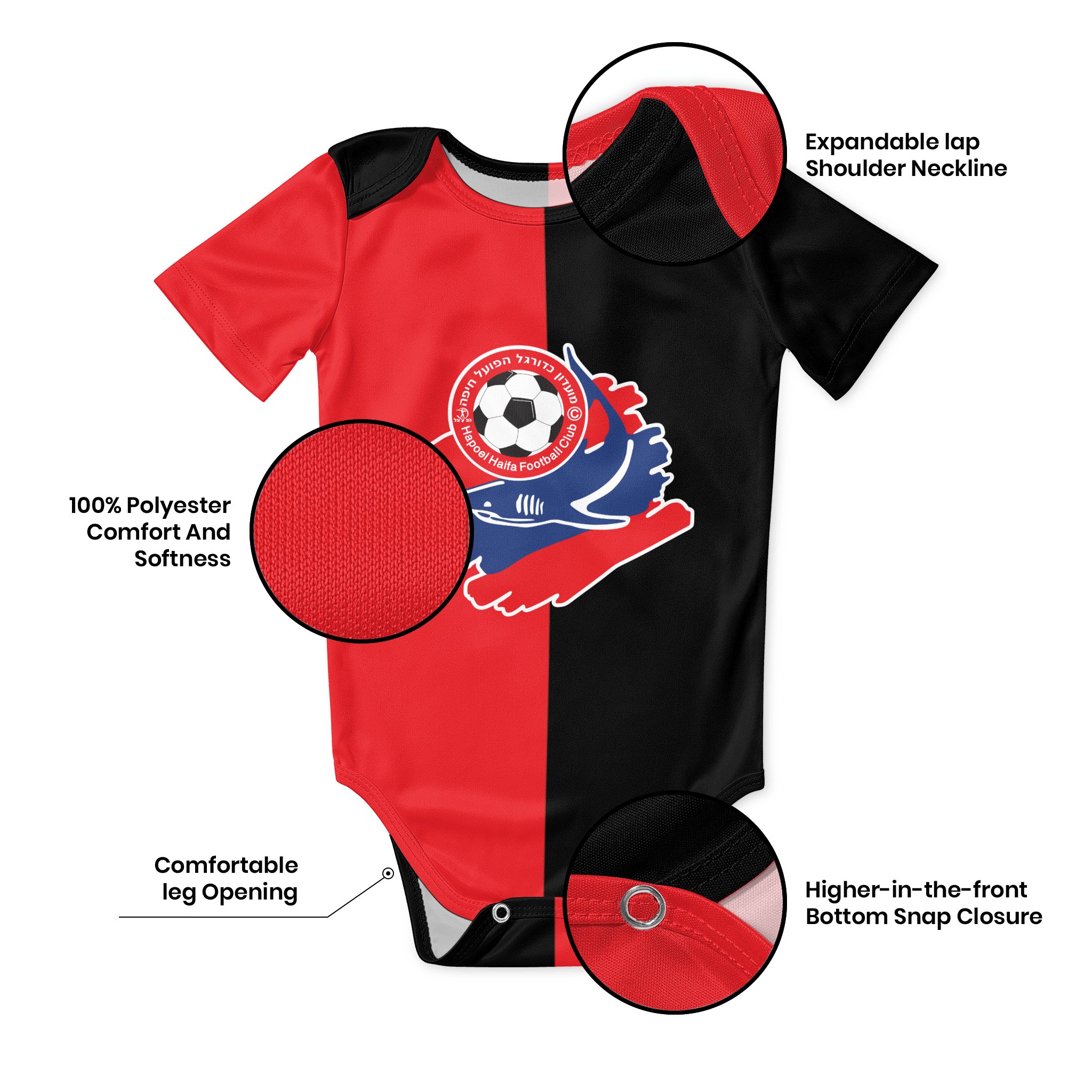 Hapoel Haifa Baby Bodysuit Uni - Baby Clothing For Girls recension och pris
