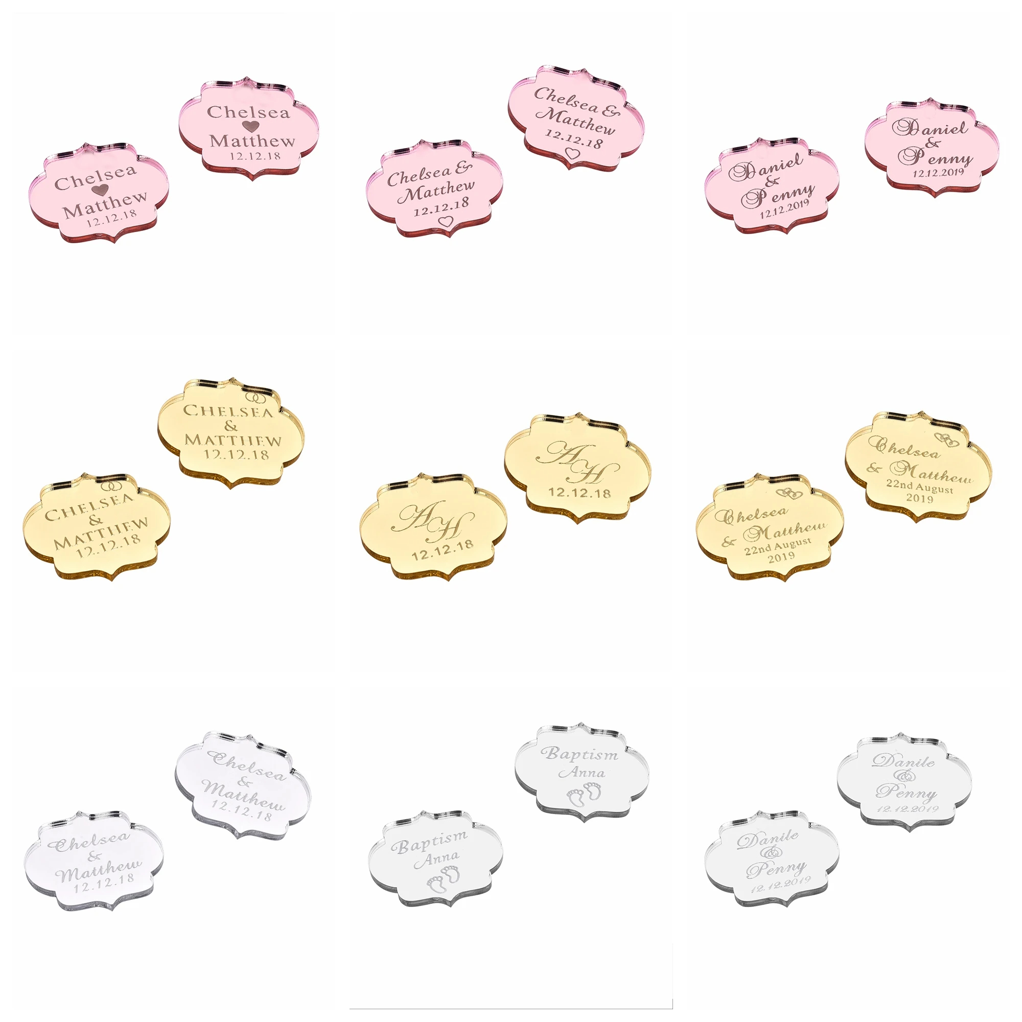 20/50/100Pcs Custom Wedding Pa - Baby Clothing Tags recension och pris