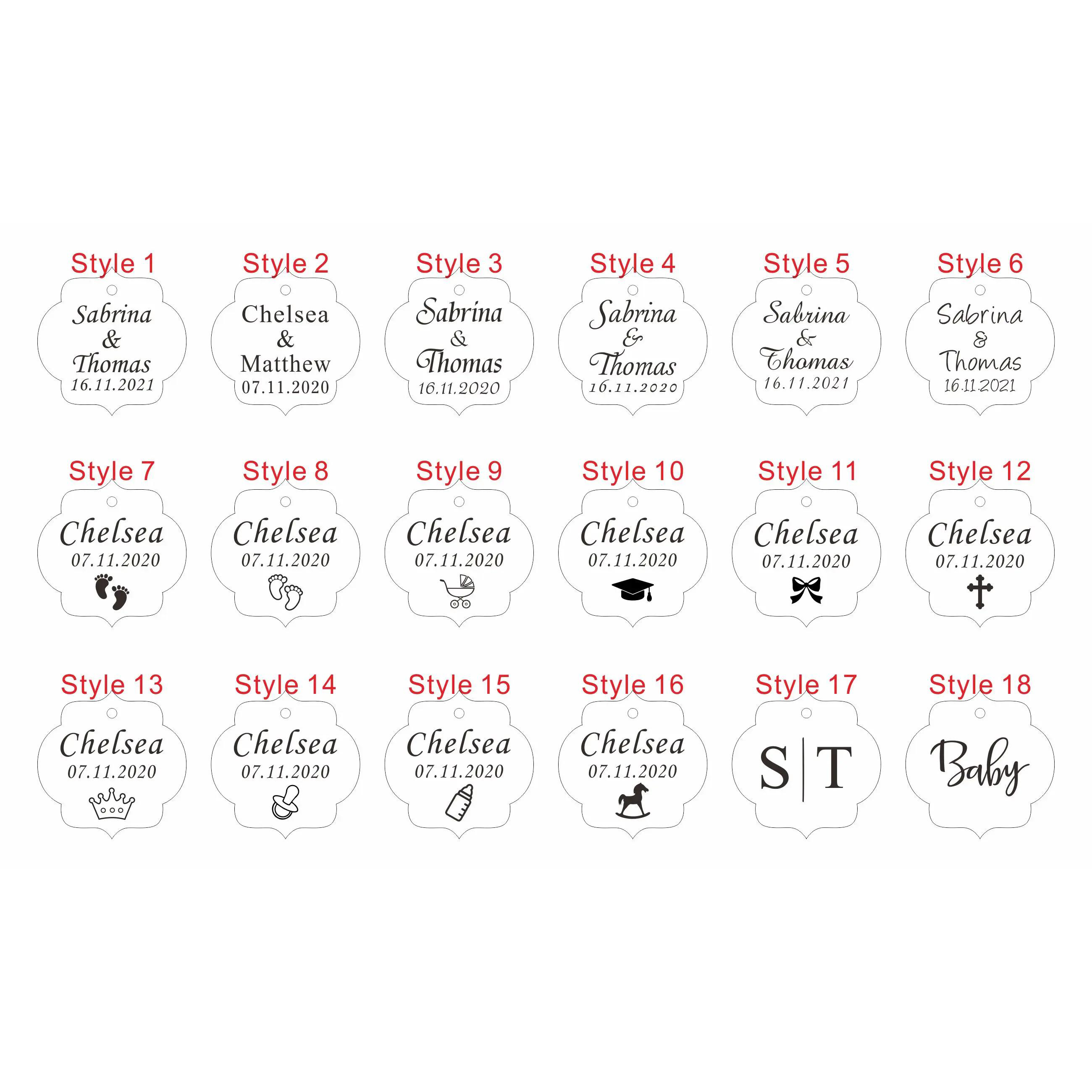 20/50/100Pcs Custom Wedding Pa - Baby Clothing Tags recension och pris