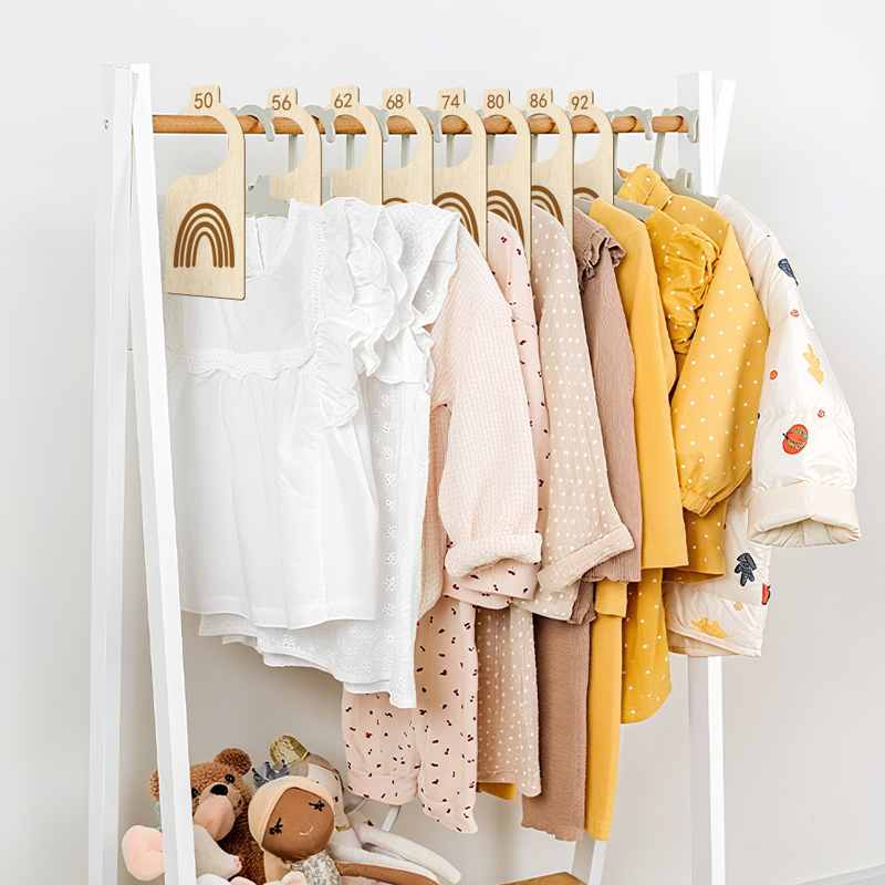 8Pcs Baby Clothes Size Hanger  - Baby Clothing Cupboard recension och pris