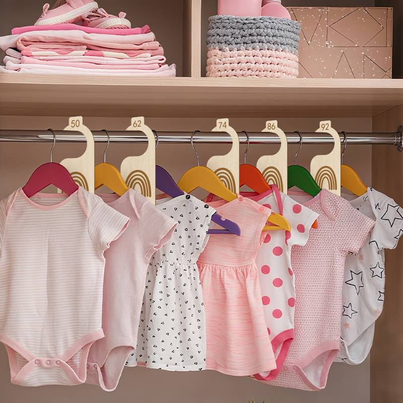 8Pcs Baby Clothes Size Hanger  - Baby Clothing Cupboard recension och pris