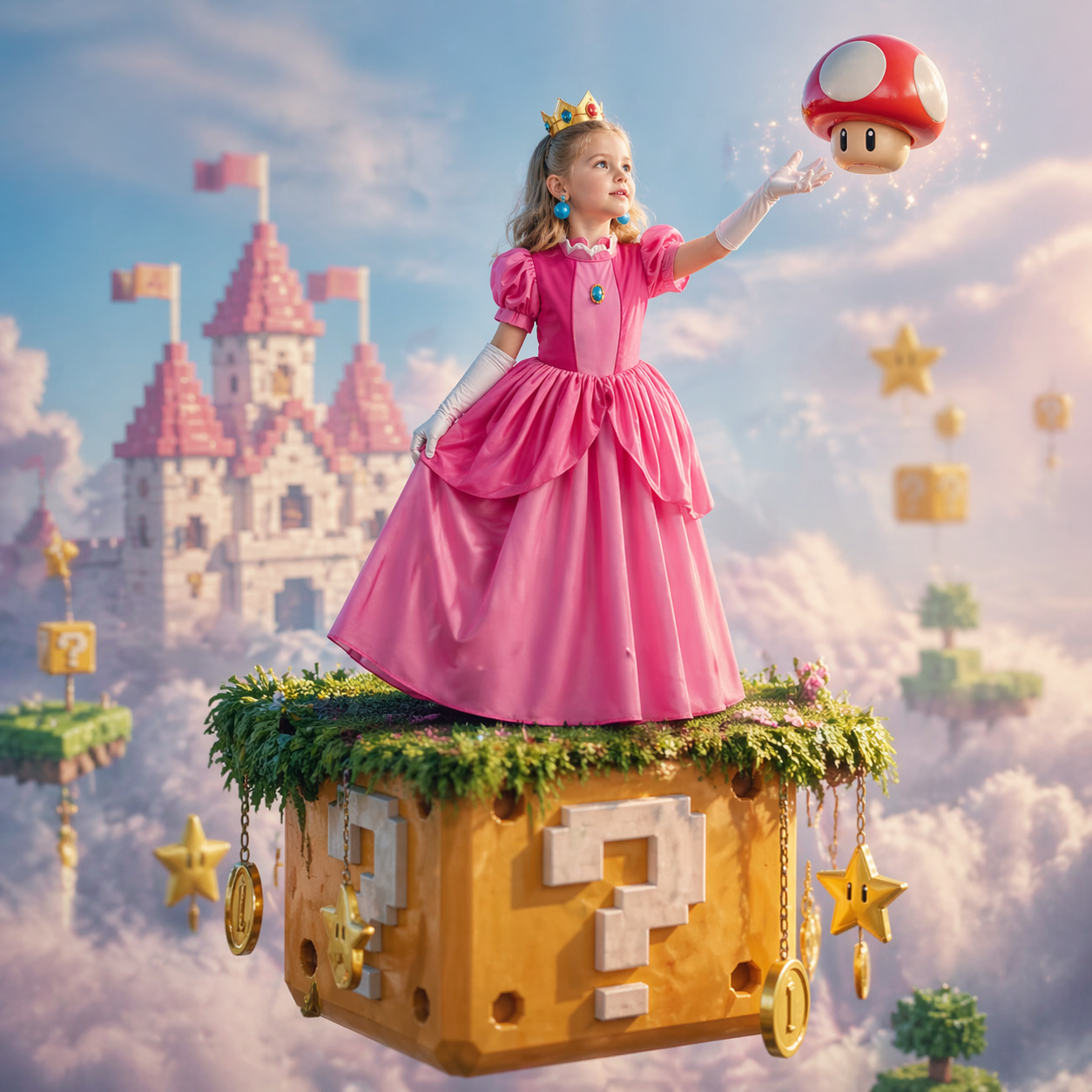 Princess Peach Style Dress Up  - Baby Z Clothing recension och pris