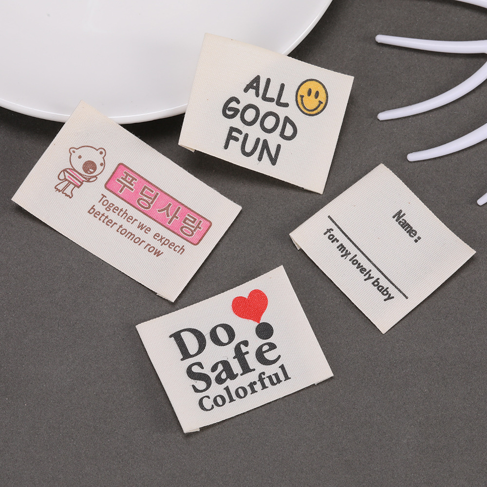 Custom Printed Private Logo La - Baby Clothing Tags recension och pris