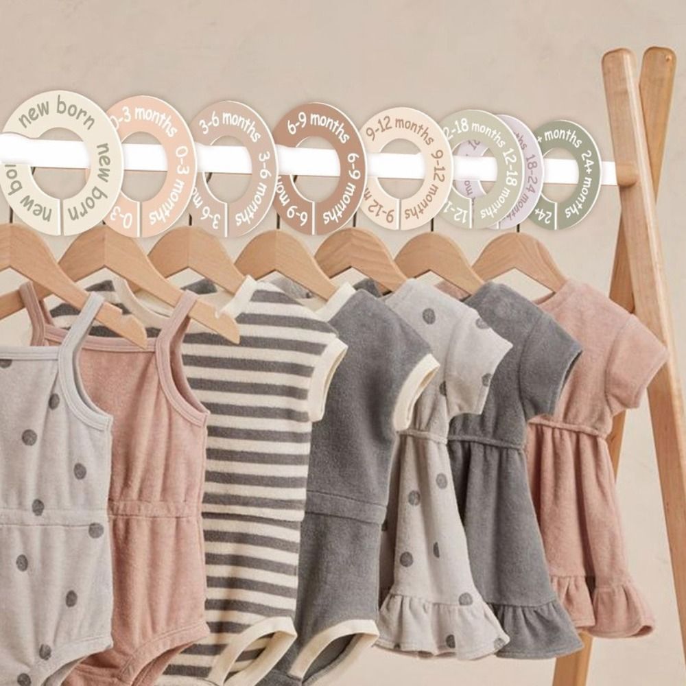 68/9Pcs Organizing Hangers Bab - Baby Clothing Tags recension och pris