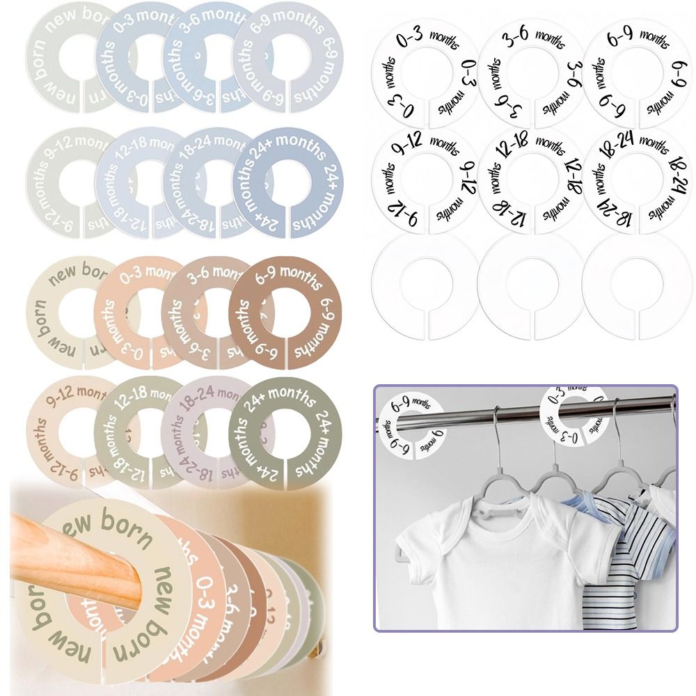 68/9Pcs Organizing Hangers Bab - Baby Clothing Tags recension och pris