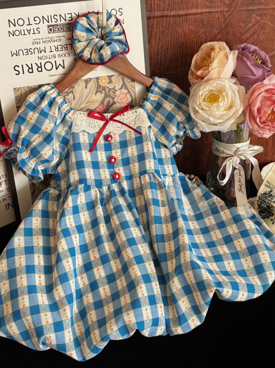 Girls Summer Plaid Dress Baby  - Baby Z Clothing recension och pris