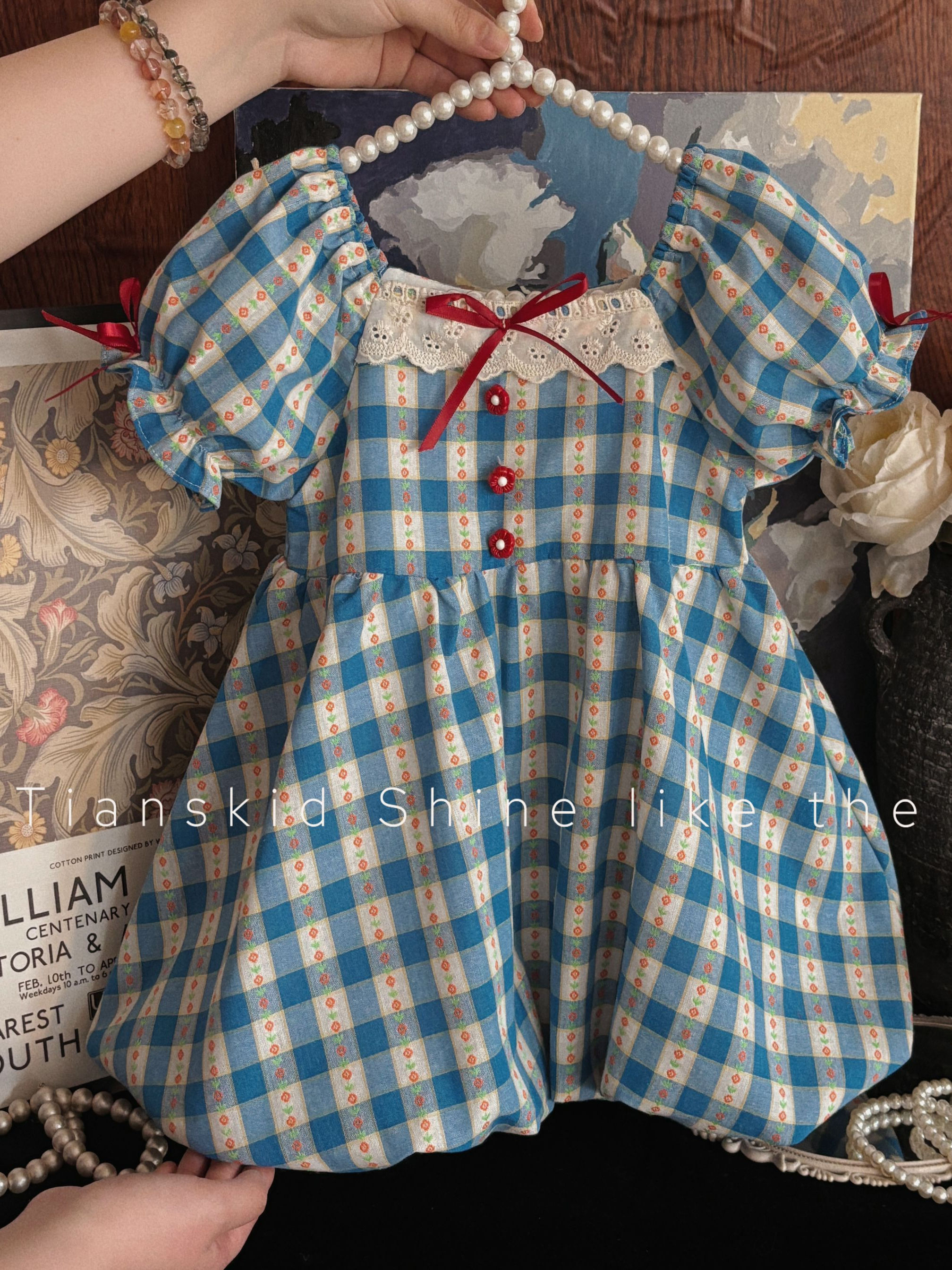 Girls Summer Plaid Dress Baby  - Baby Z Clothing recension och pris