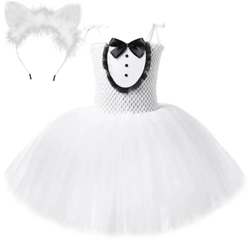 White Black Cat Tutu Dress for - Baby Z Clothing recension och pris