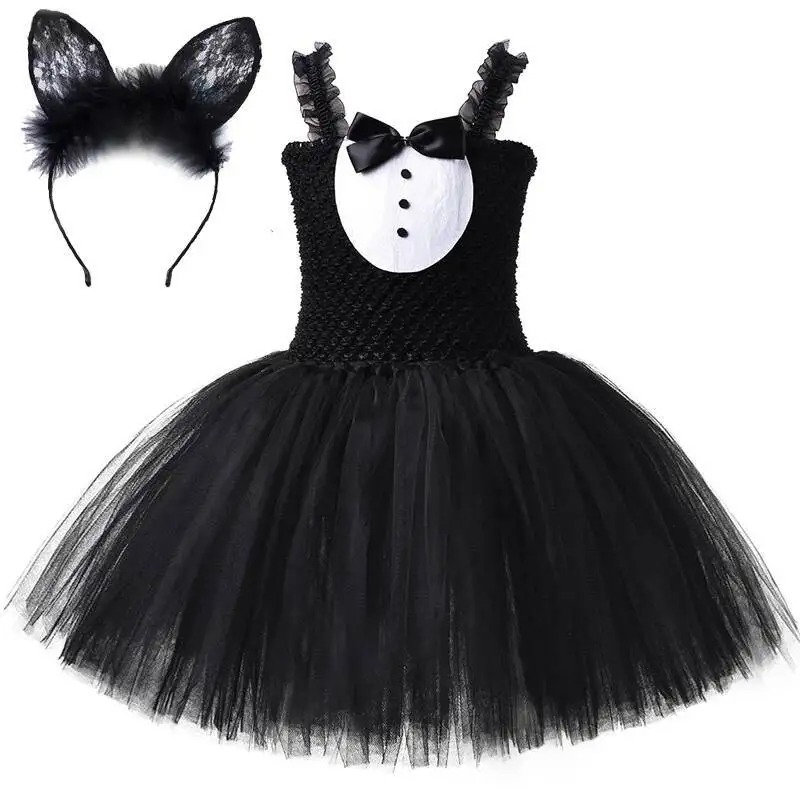 White Black Cat Tutu Dress for - Baby Z Clothing recension och pris