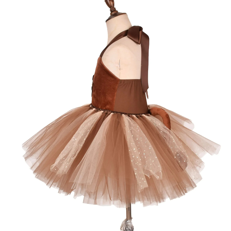 Brown Monkey Tutu Dress for Ba - Baby Z Clothing recension och pris
