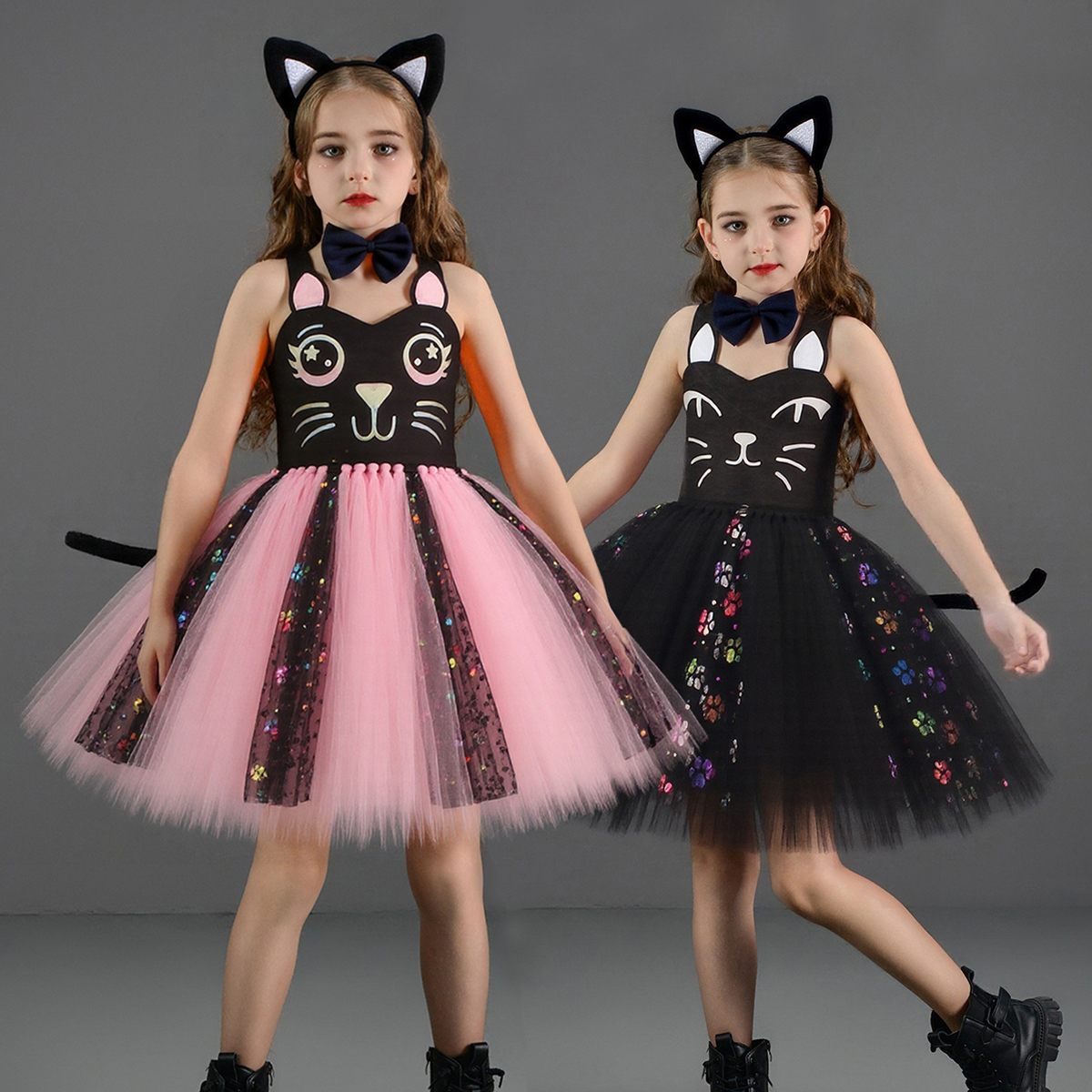 Pink Black Cat Tutu Dress for  - Baby Z Clothing recension och pris