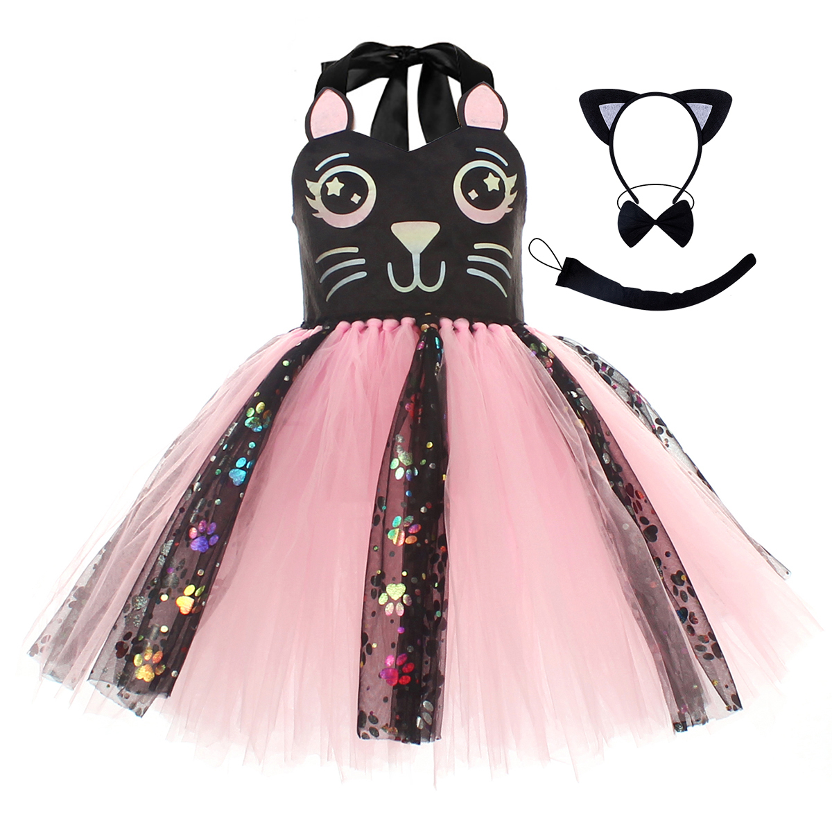 Pink Black Cat Tutu Dress for  - Baby Z Clothing recension och pris