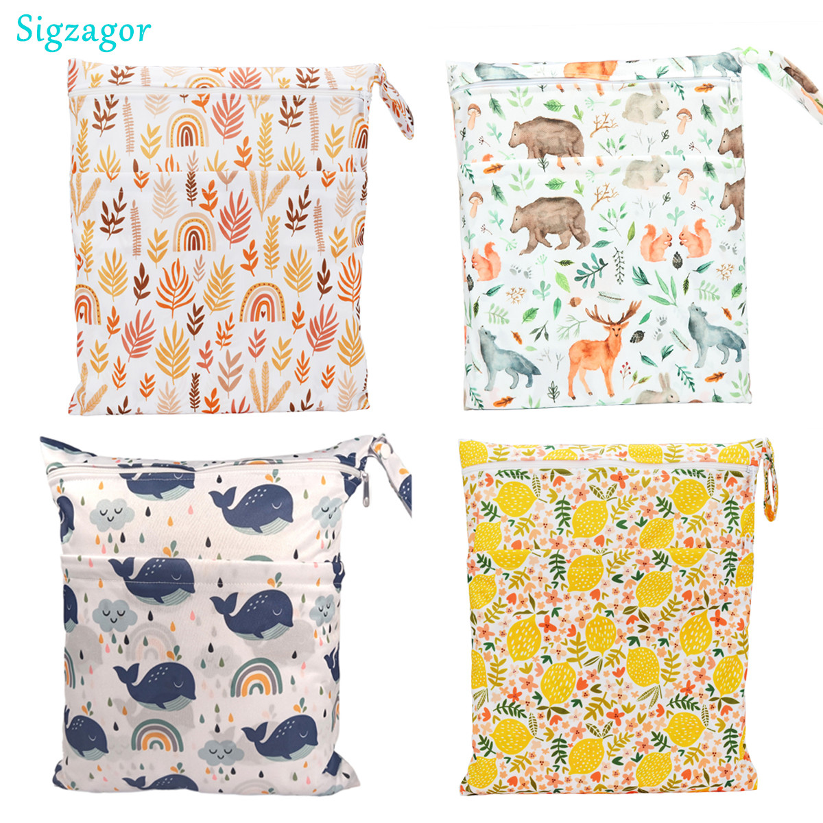 [Sigzagor] Wet Dry Bag With Tw - Baby Clothing Cupboard recension och pris