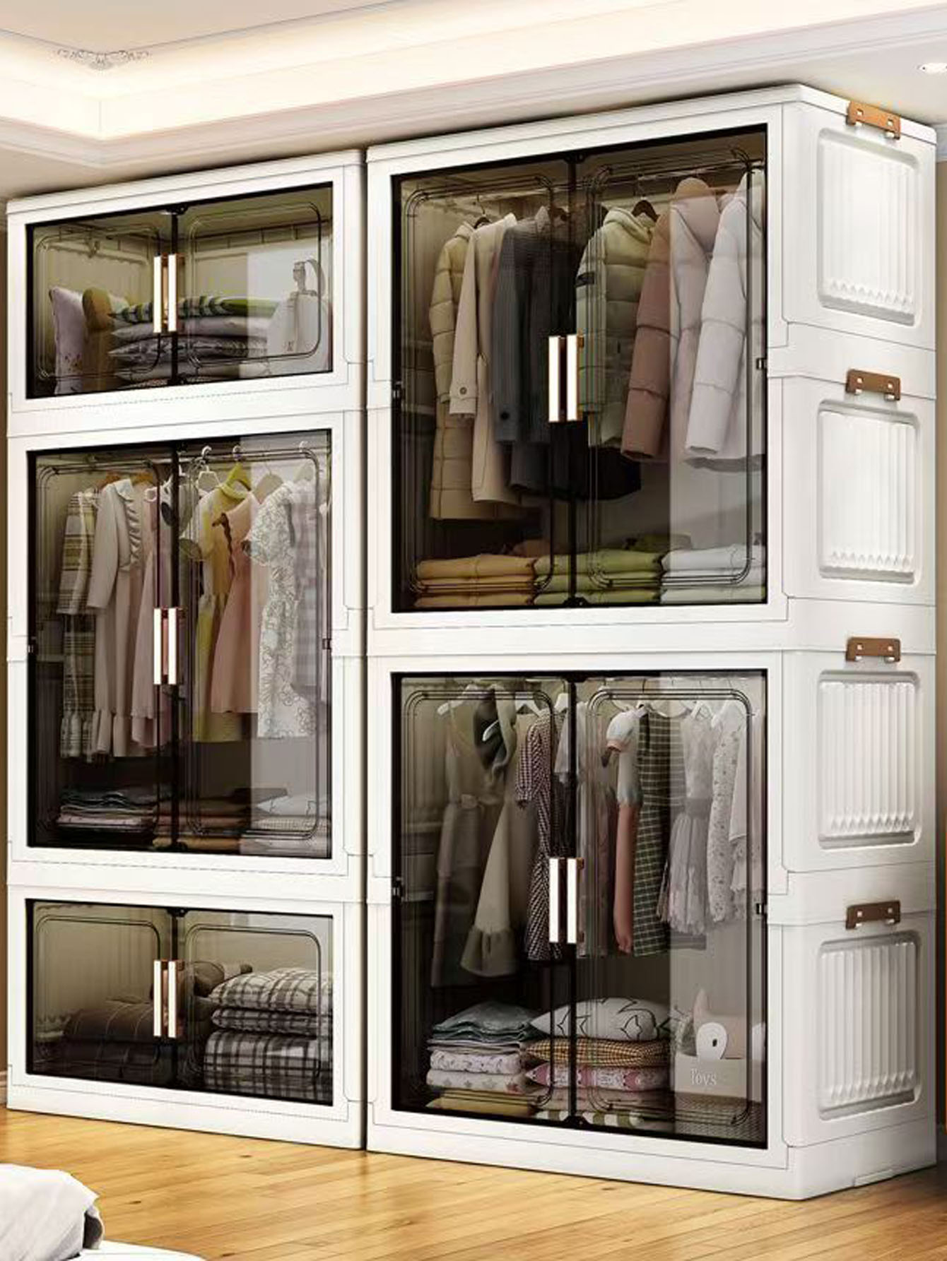 Thickened folding storage cabi - Baby Clothing Cupboard recension och pris