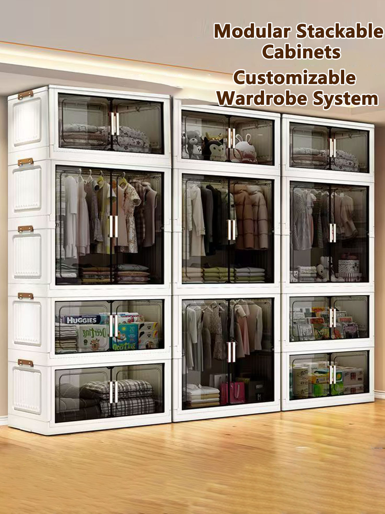 Thickened folding storage cabi - Baby Clothing Cupboard recension och pris