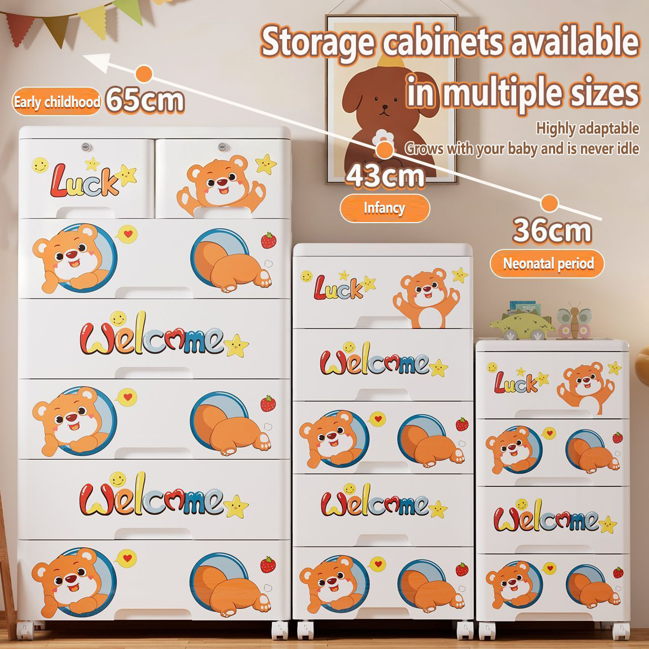Thickened Plastic Storage Cabi - Baby Clothing Cupboard recension och pris