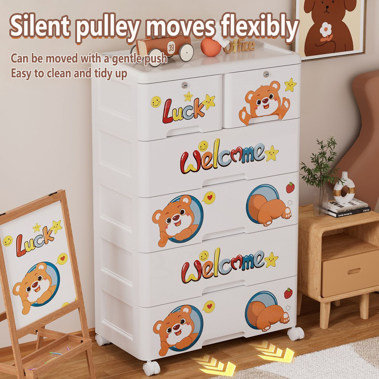 Thickened Plastic Storage Cabi - Baby Clothing Cupboard recension och pris