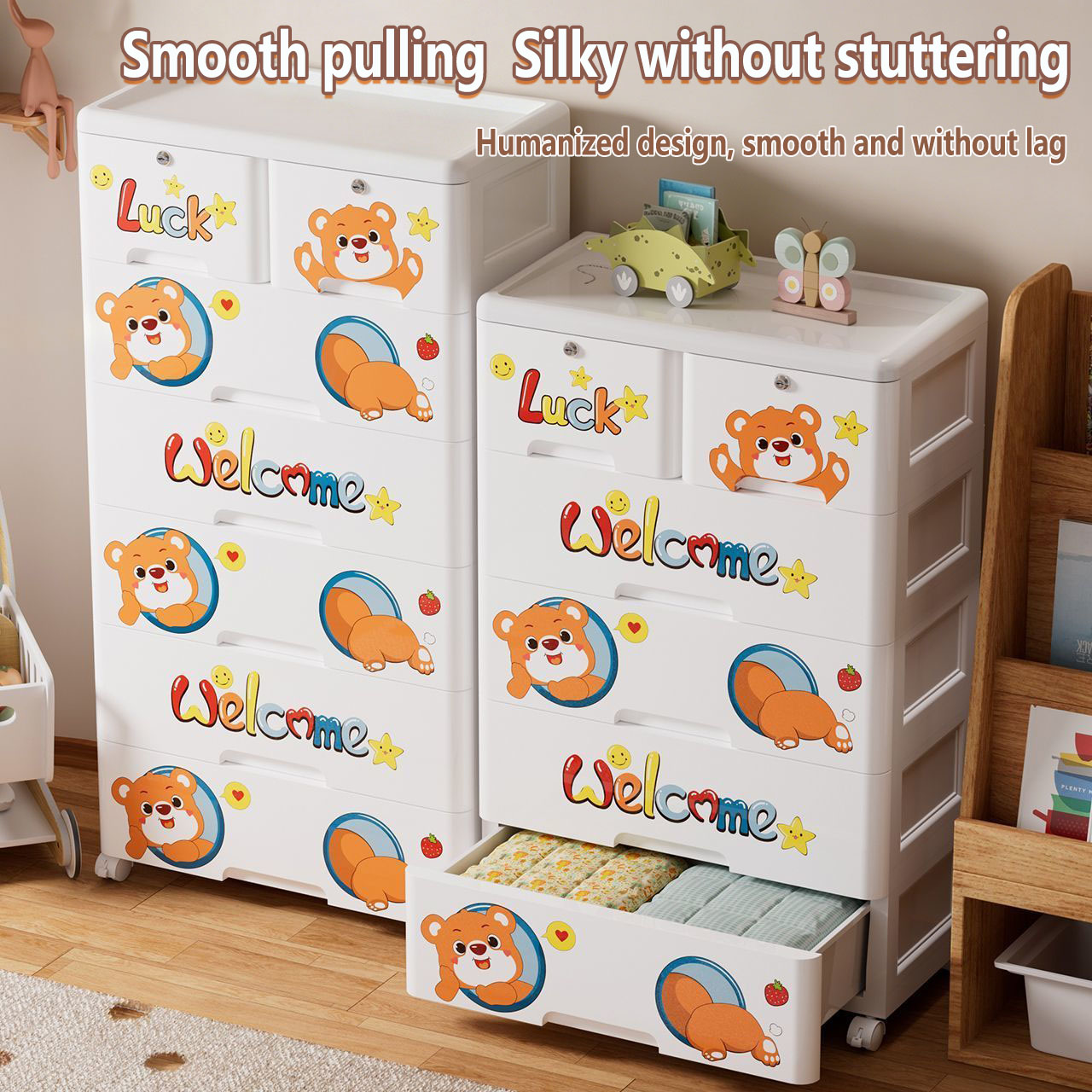 Thickened Plastic Storage Cabi - Baby Clothing Cupboard recension och pris