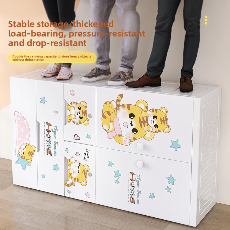 Thickened plastic five-bucket  - Baby Clothing Cupboard recension och pris
