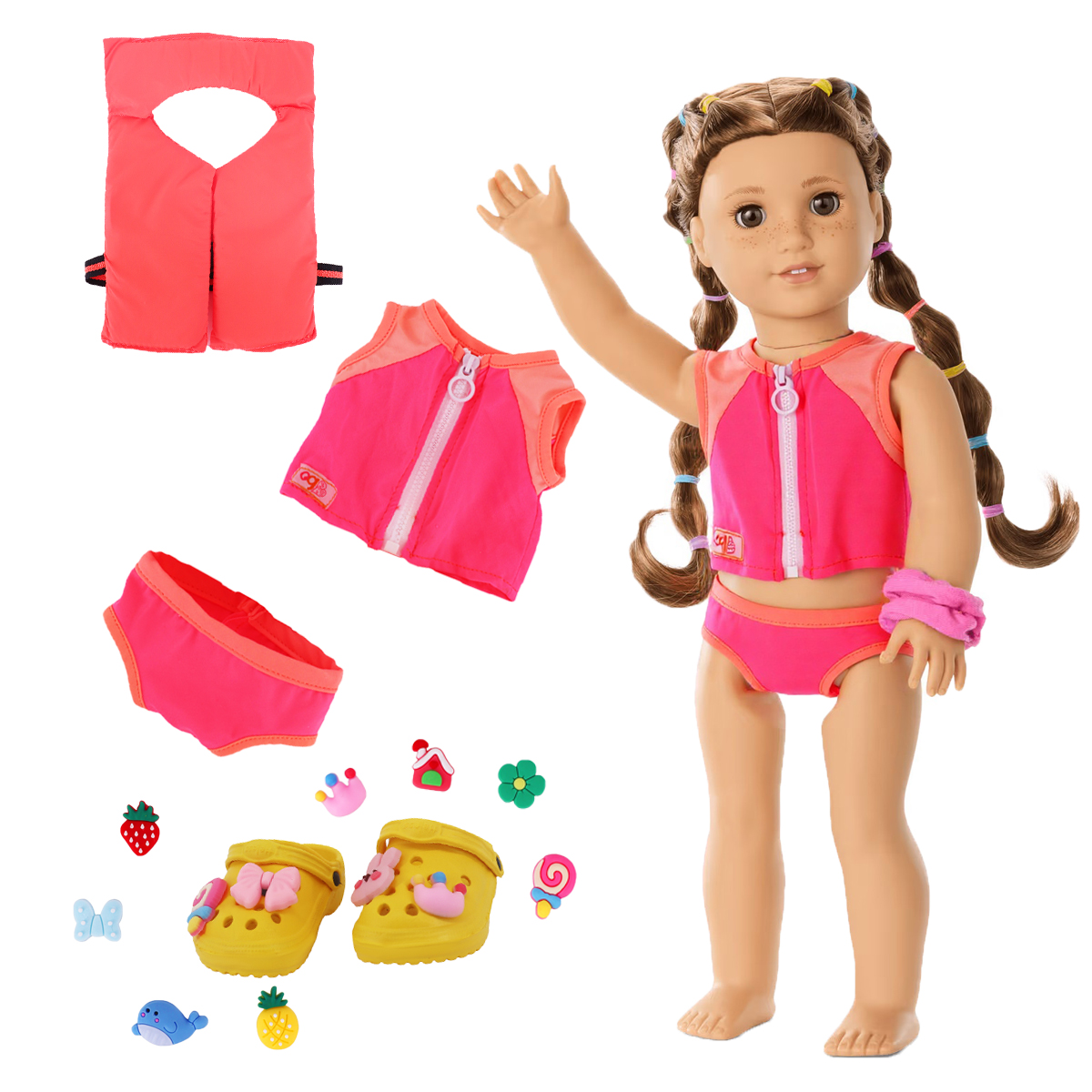 Head Flower Swimsuit Fish Scal - Baby Clothing For Girls recension och pris