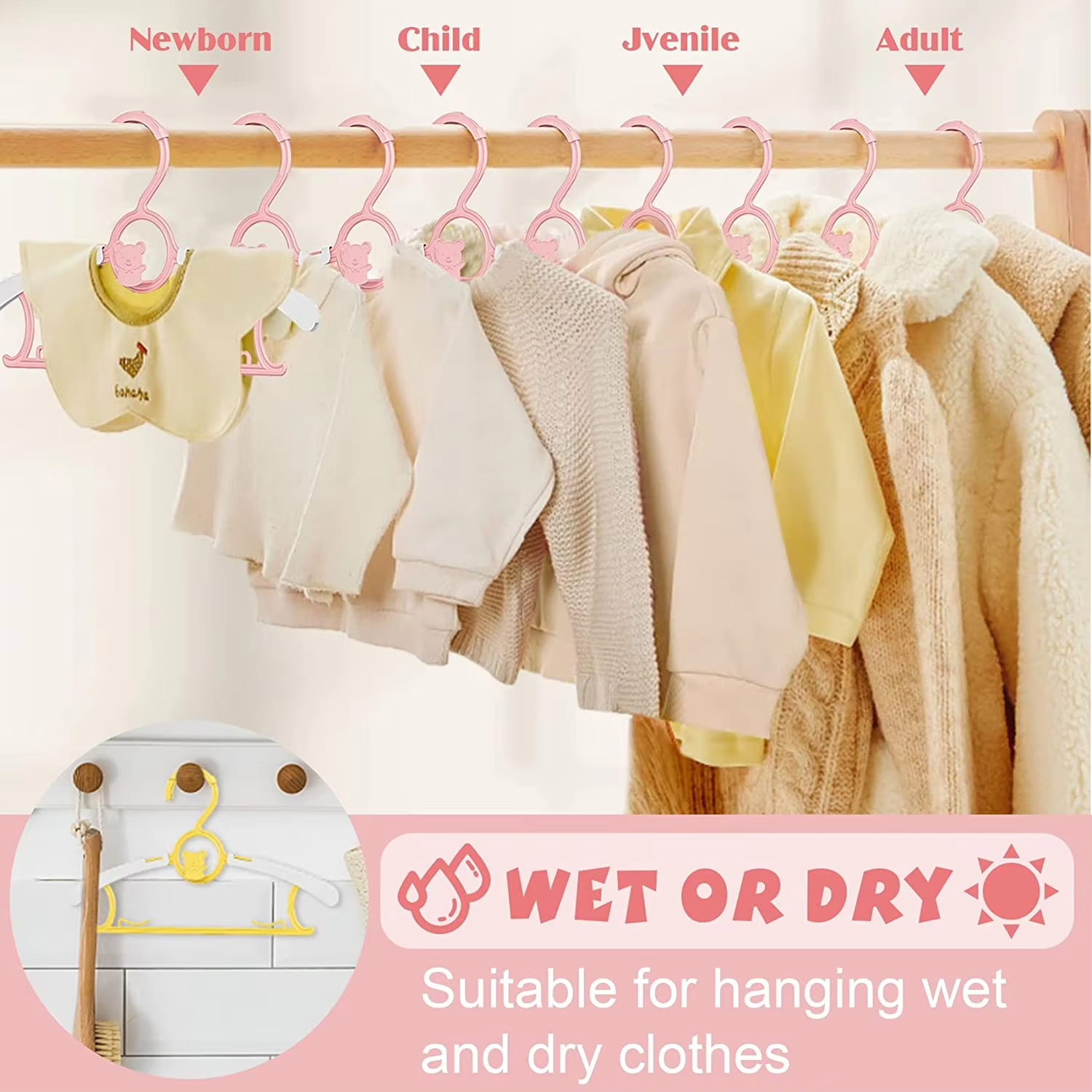 10Pack Anti-Slip Baby Clothes  - Baby Clothing Cupboard recension och pris