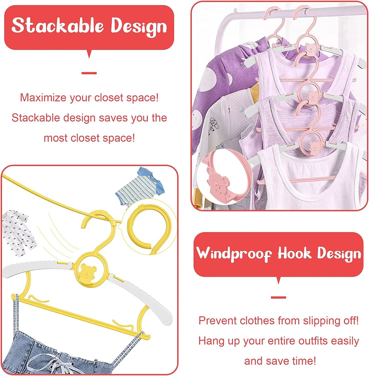 10Pack Anti-Slip Baby Clothes  - Baby Clothing Cupboard recension och pris