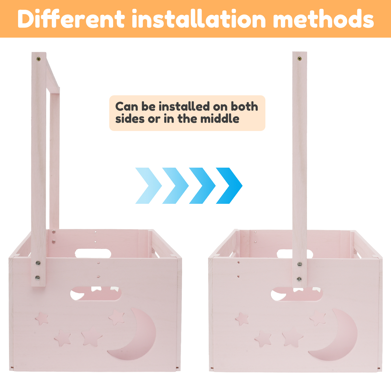 Wood Baby Shower Storage Baske - Baby Clothing Basket recension och pris