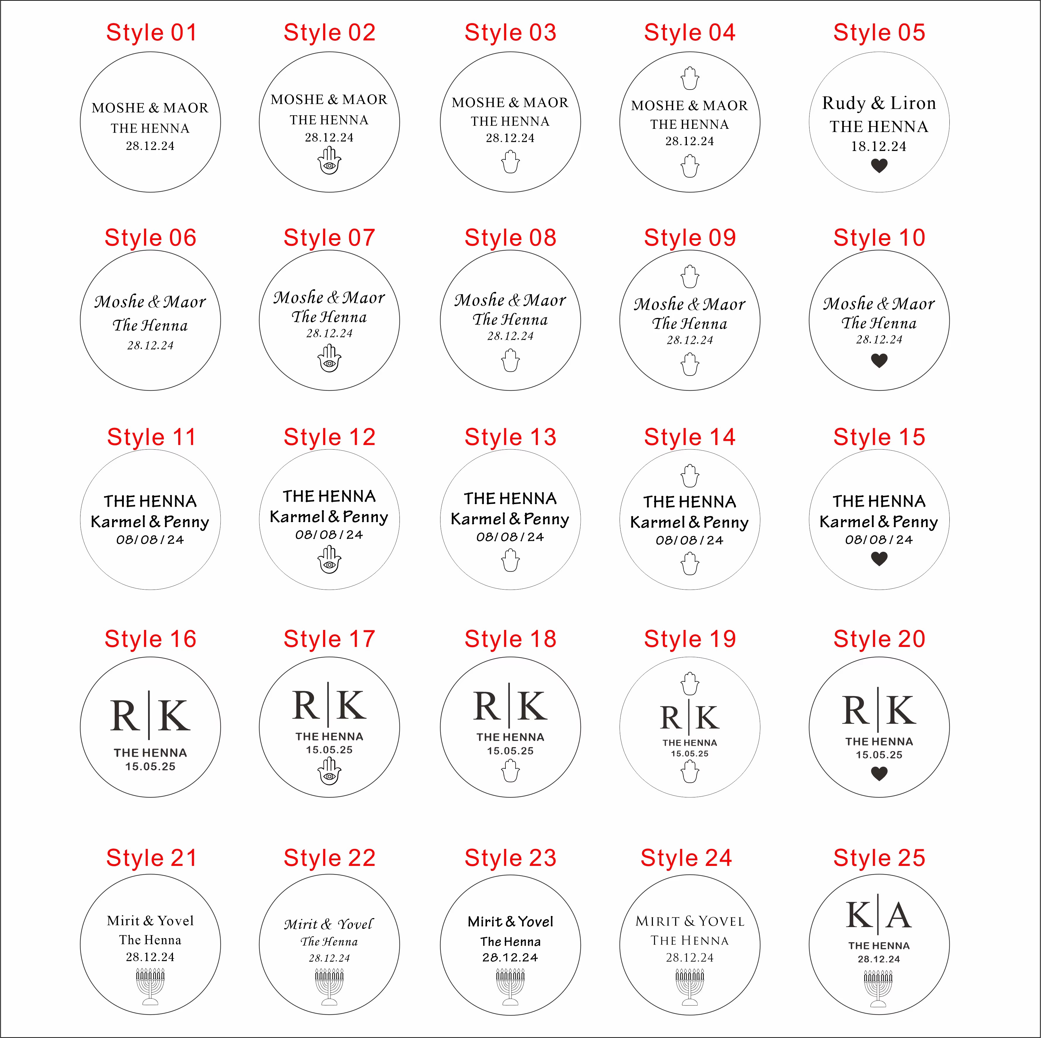 20/50/100Pcs Custom Wedding Na - Baby Clothing Tags recension och pris
