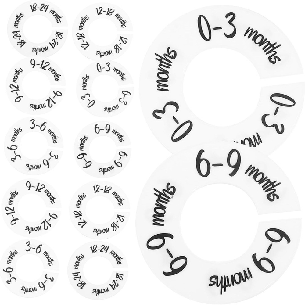 68/9Pcs Organizing Hangers Bab - Baby Clothing Tags recension och pris