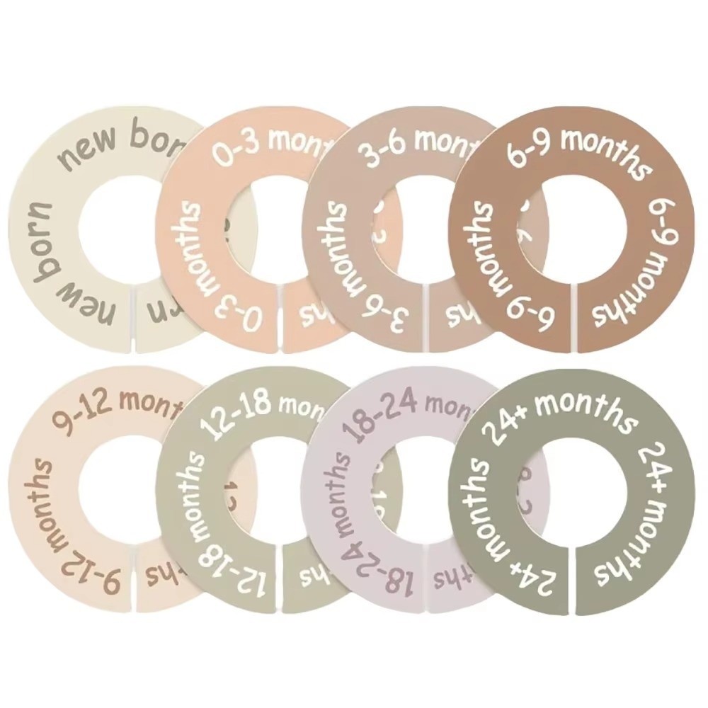 68/9Pcs Organizing Hangers Bab - Baby Clothing Tags recension och pris