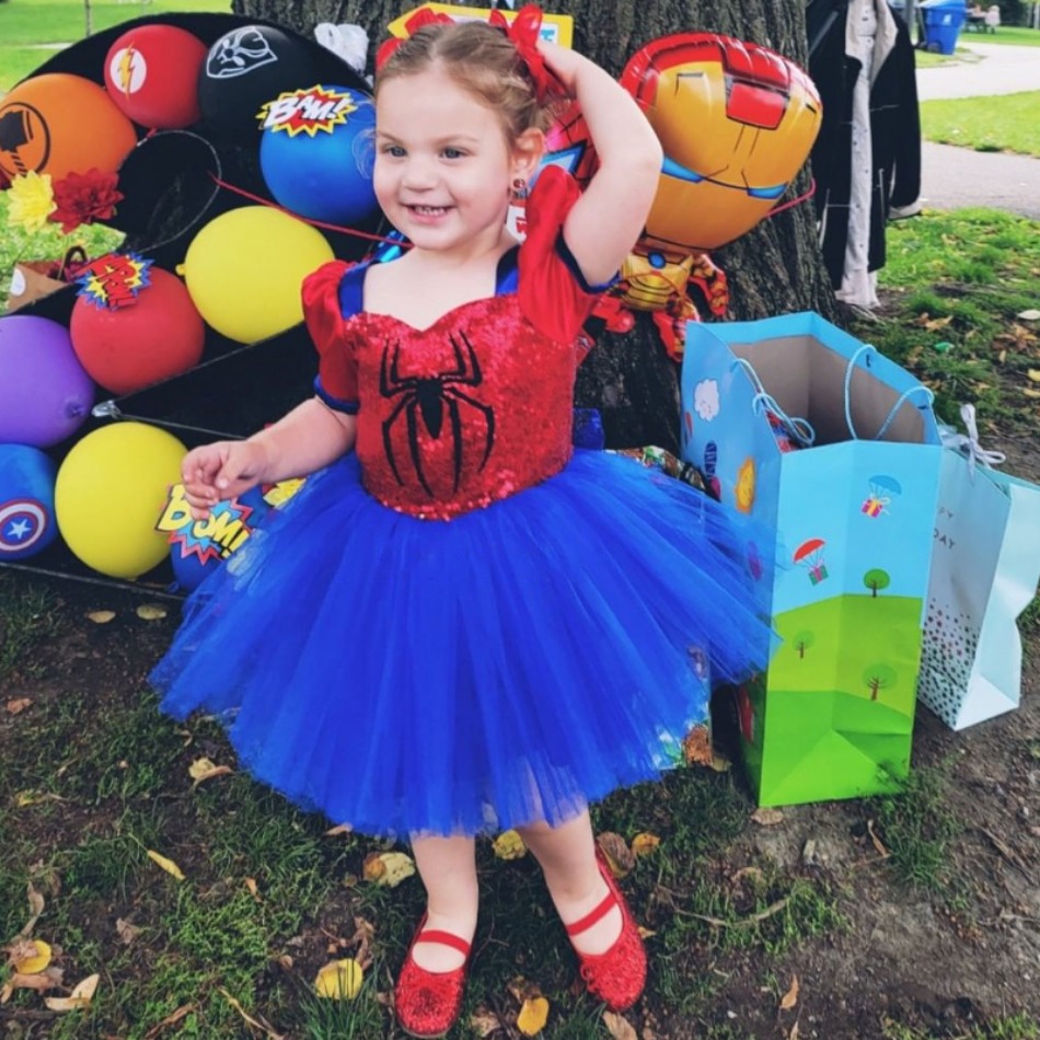 Baby Girls Spider Print Party  - Baby Z Clothing recension och pris